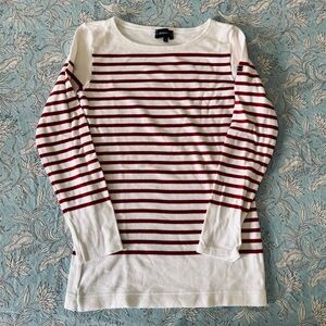 Armor Lux Red and White Striped Top